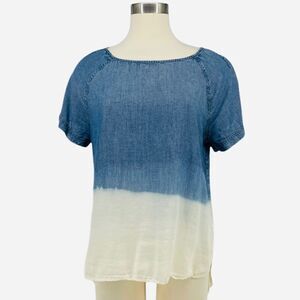 Calvin Klein Fading Split Tye Die Hi-Low Top
